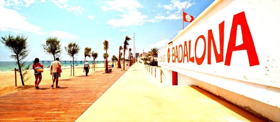 Barcelona Playa Badalona Y Metro Lägenhet Exteriör bild